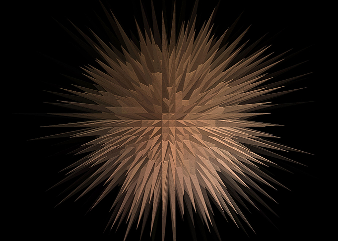Geometric Starburst Art