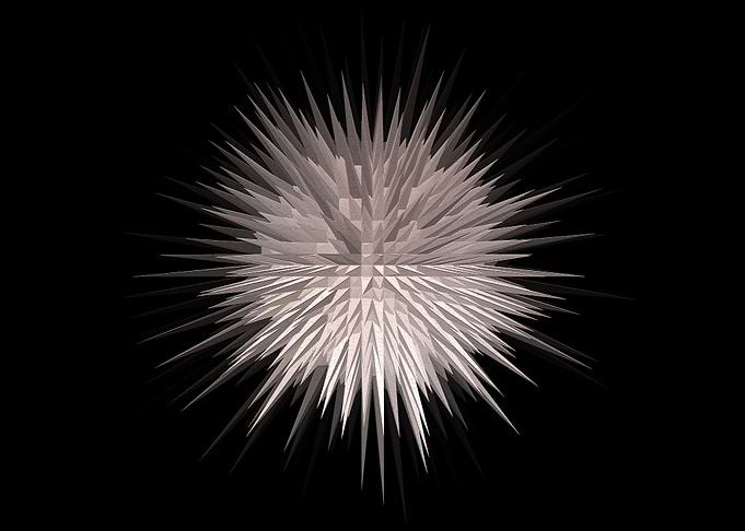 Geometric Starburst Art