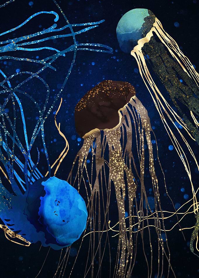 Metallic Jellyfish IV