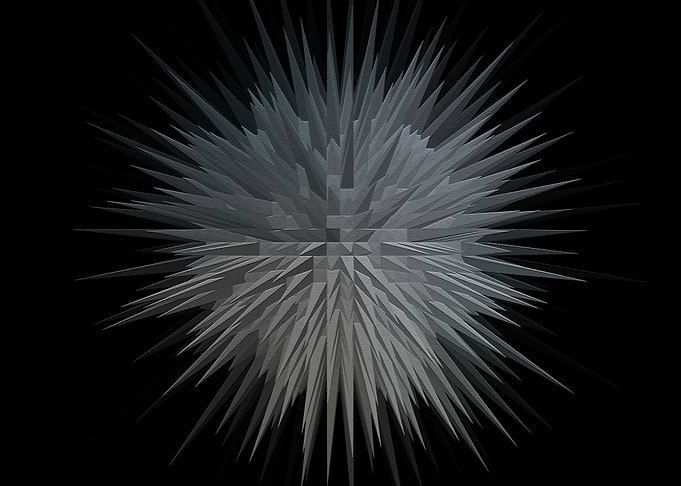 Geometric Starburst Art