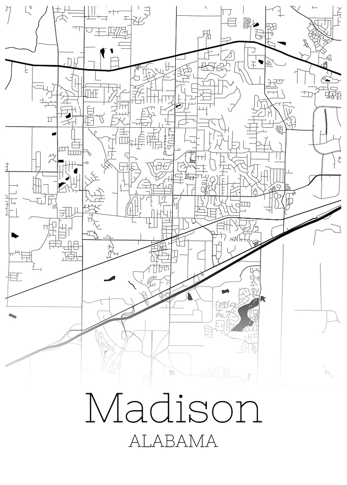 Madison Alabama city map