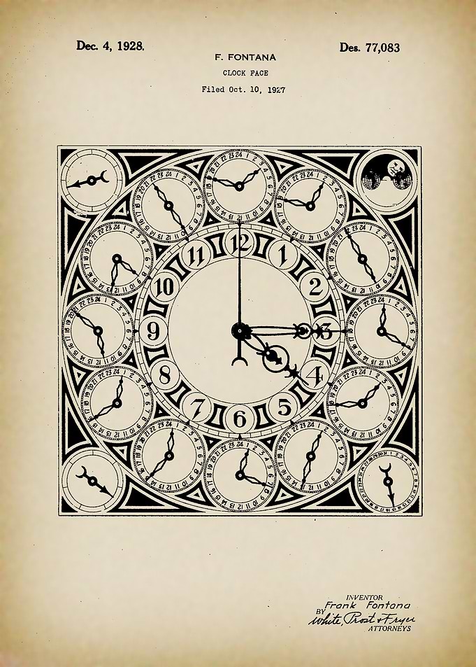 Patent Clock