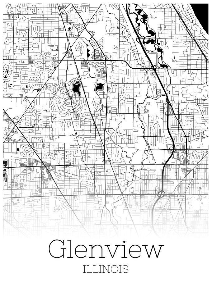 Glewnview Illionois map
