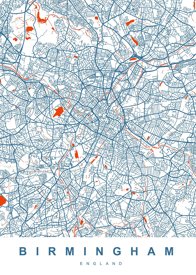 BIRMINGHAM City Map UK