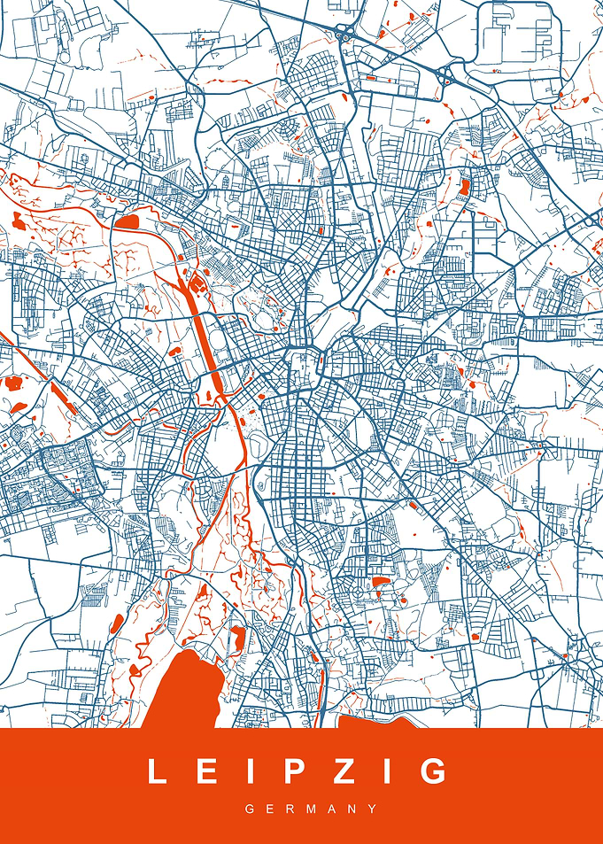 LEIPZIG City Map Germany