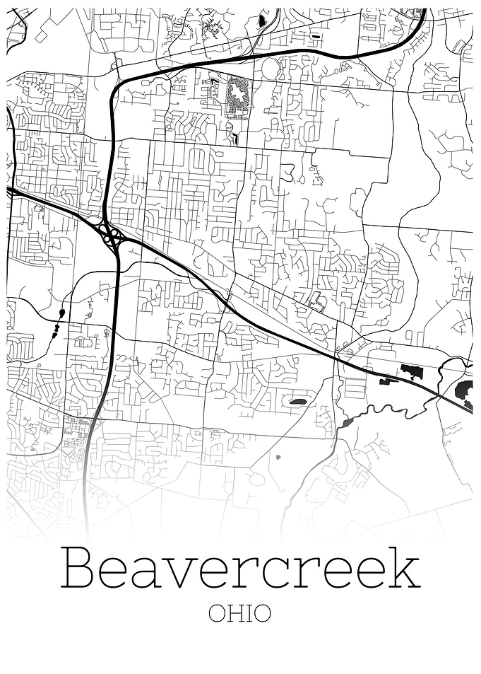 Beavercreek Ohio city map