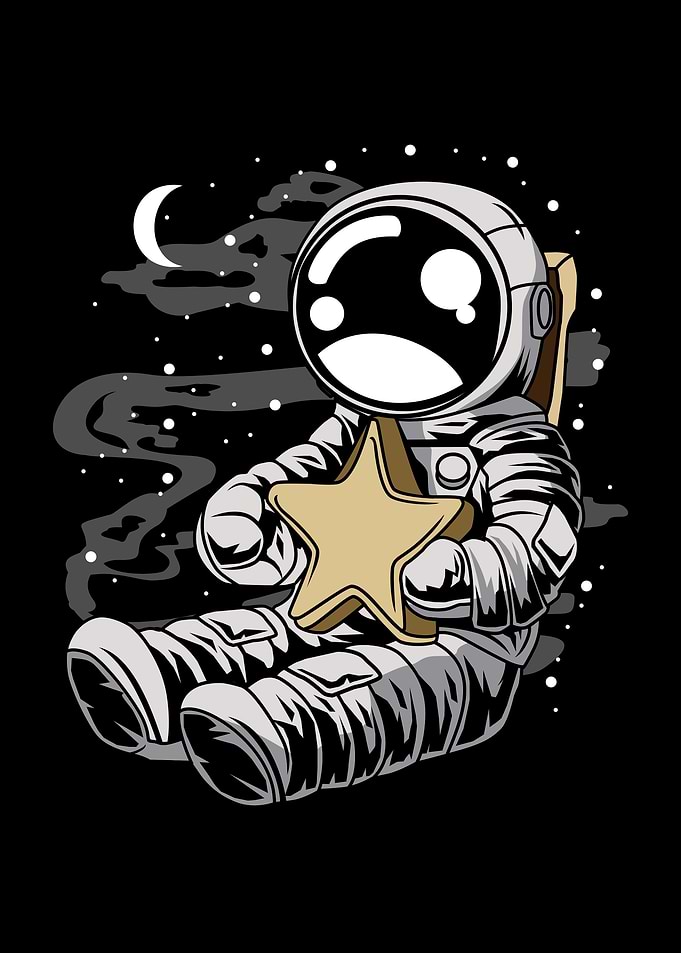 Astronaut Holding the Star