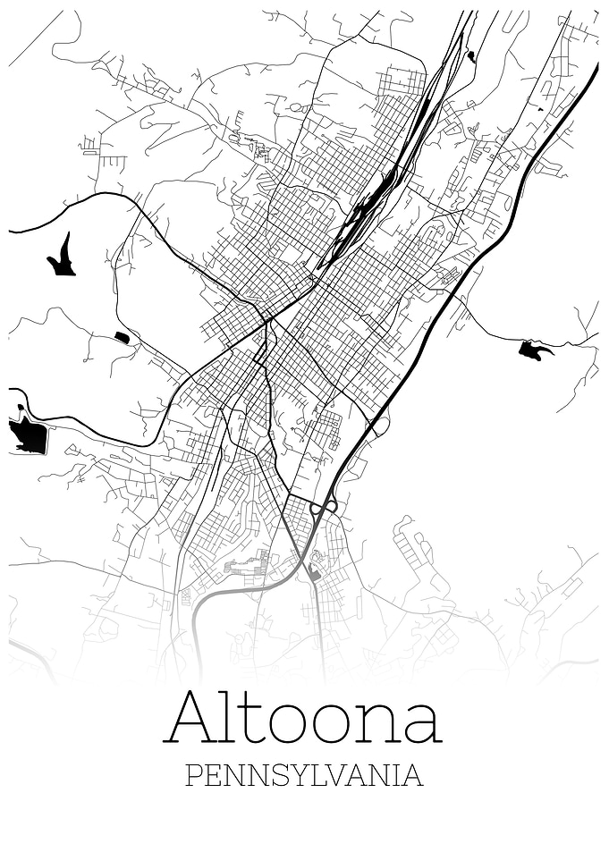 Altoona Pennsylvania map