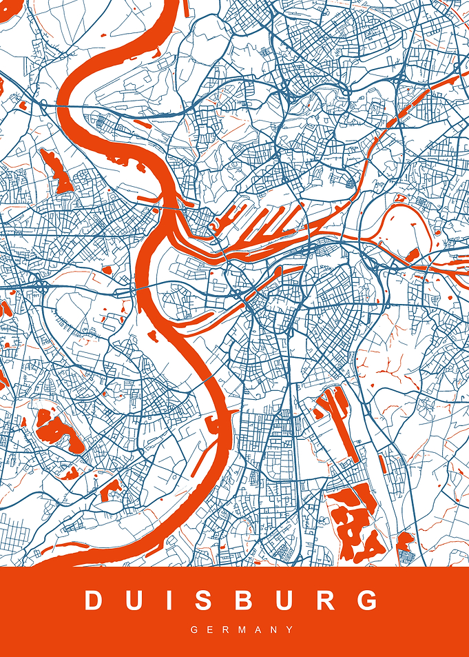 DUISBURG City Map Germany