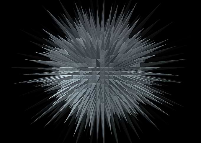 Geometric Starburst Art