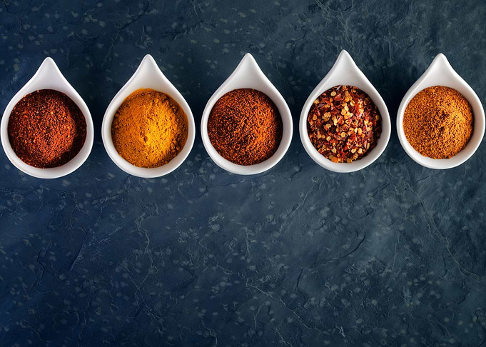 Slate with Spices
