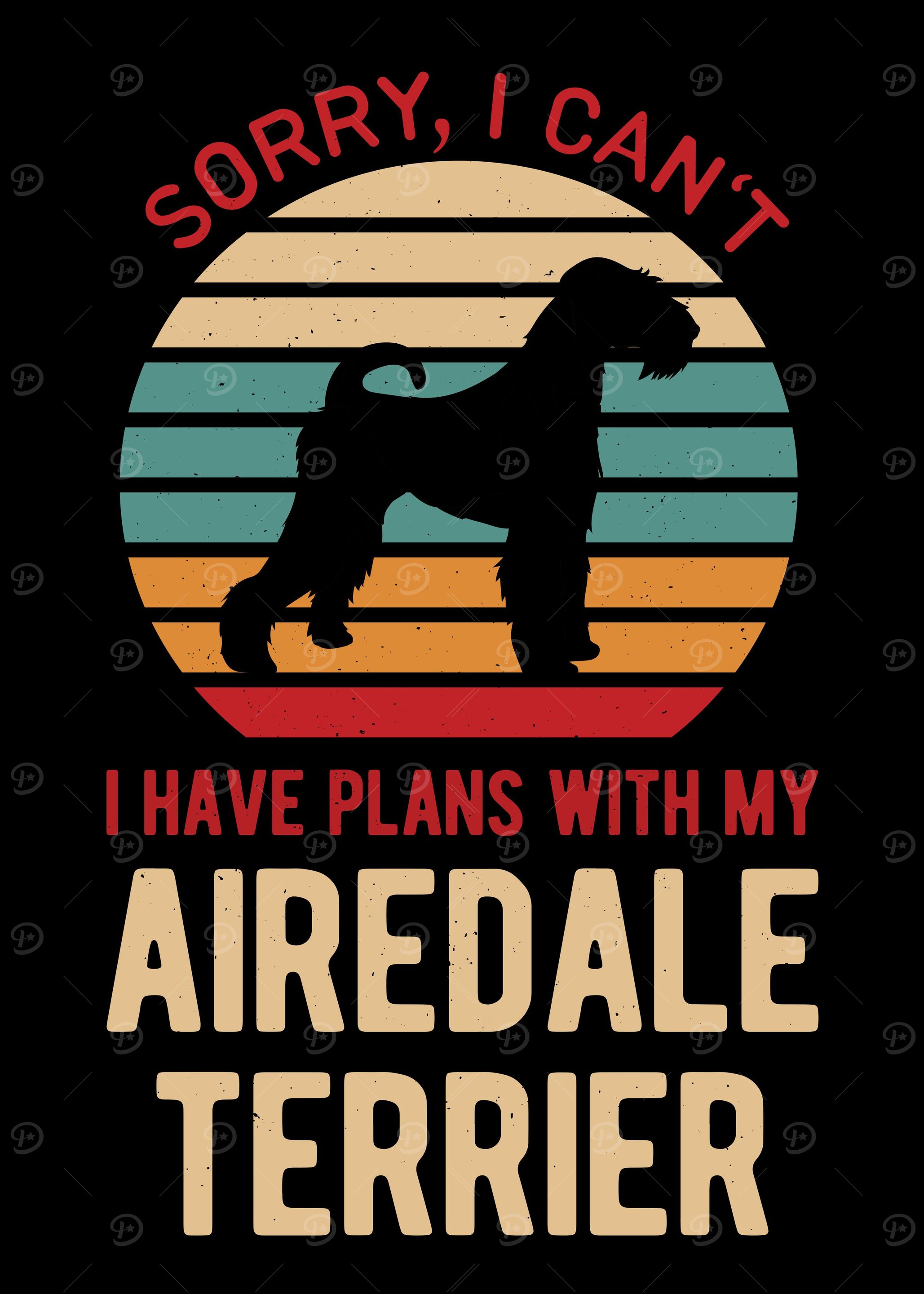 Funny Airedale Terrier