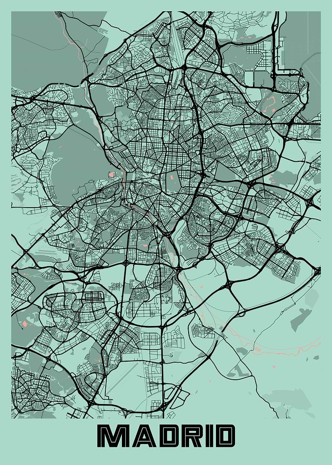 Madrid Peony City Map