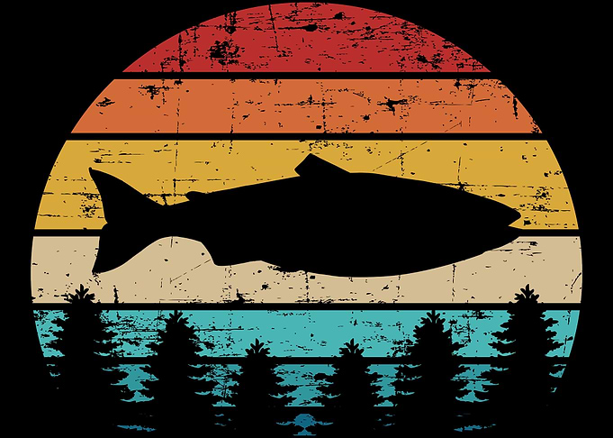 Salmon Vintage retro