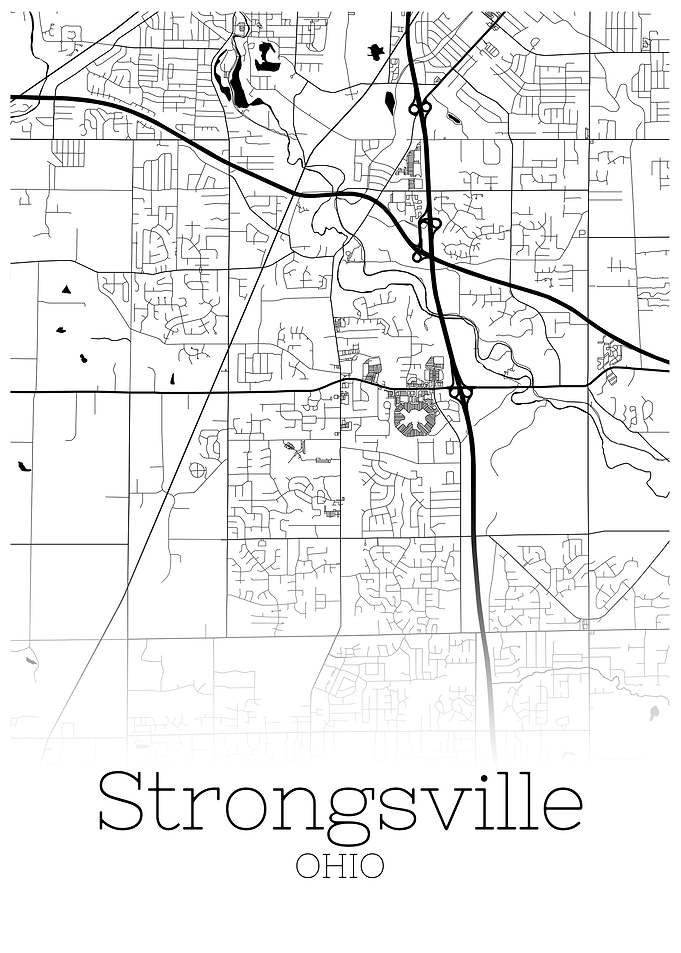 Stronsville Ohio city map