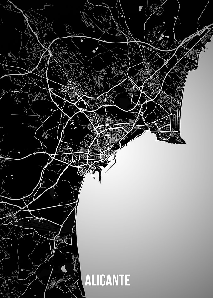 Alicante dark map