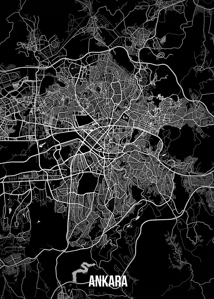 Ankara dark map