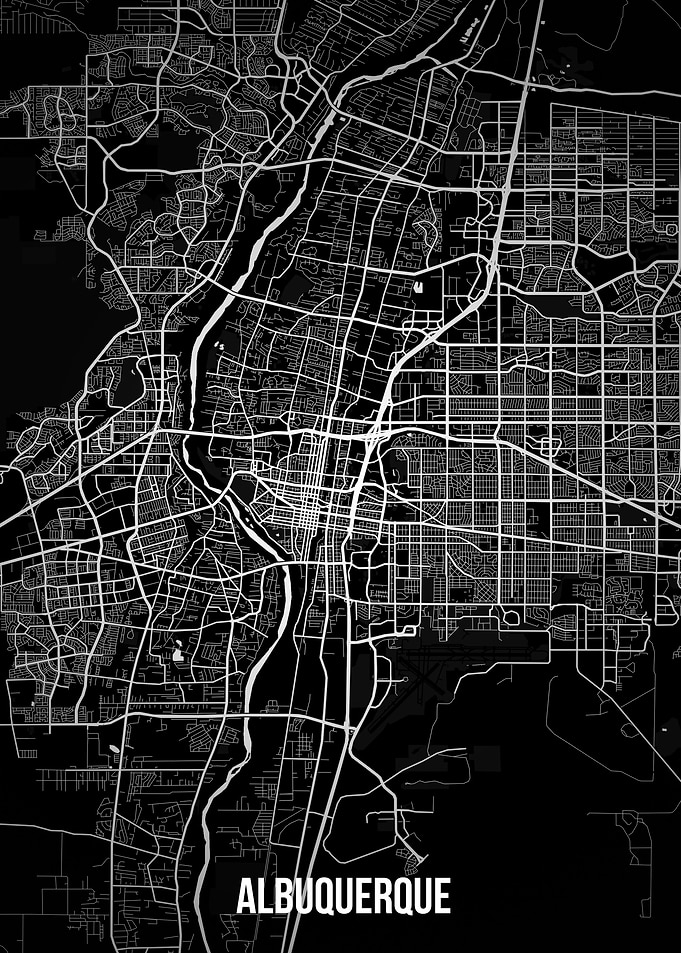 Albuquerque dark map