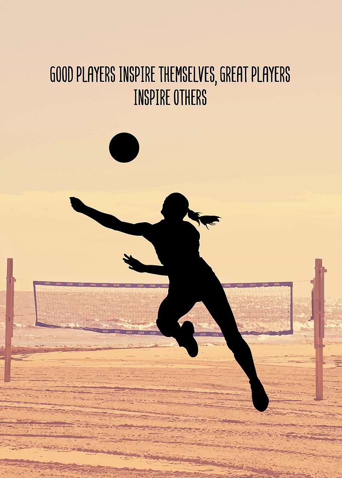 Volleyball Wall Art Decor