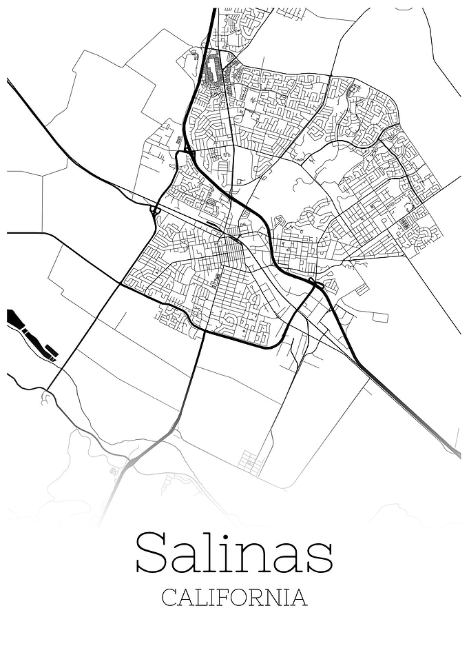 Salinas California map