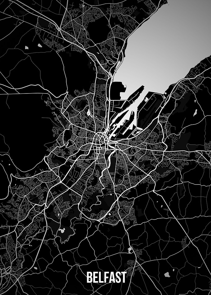 Belfast dark map