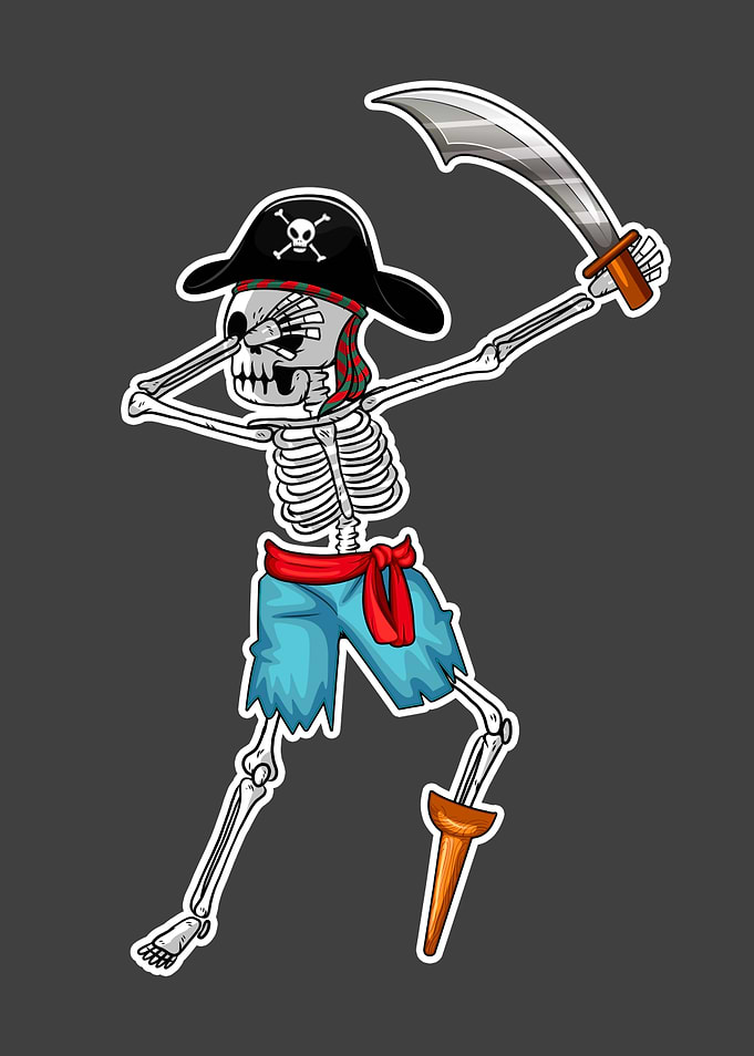 Dabbing Skeleton And