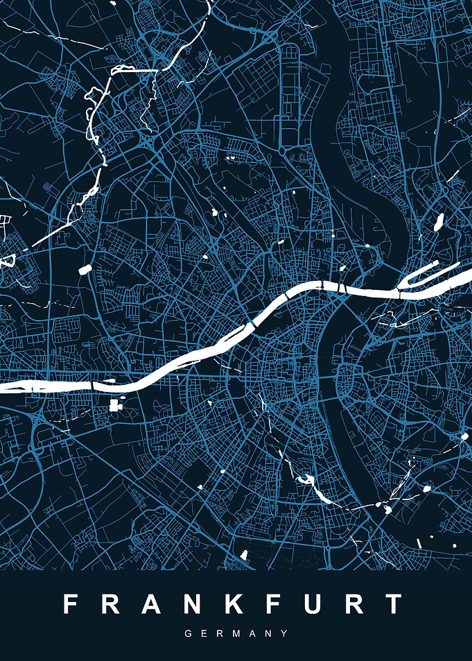 FRANKFURT City Map Germany