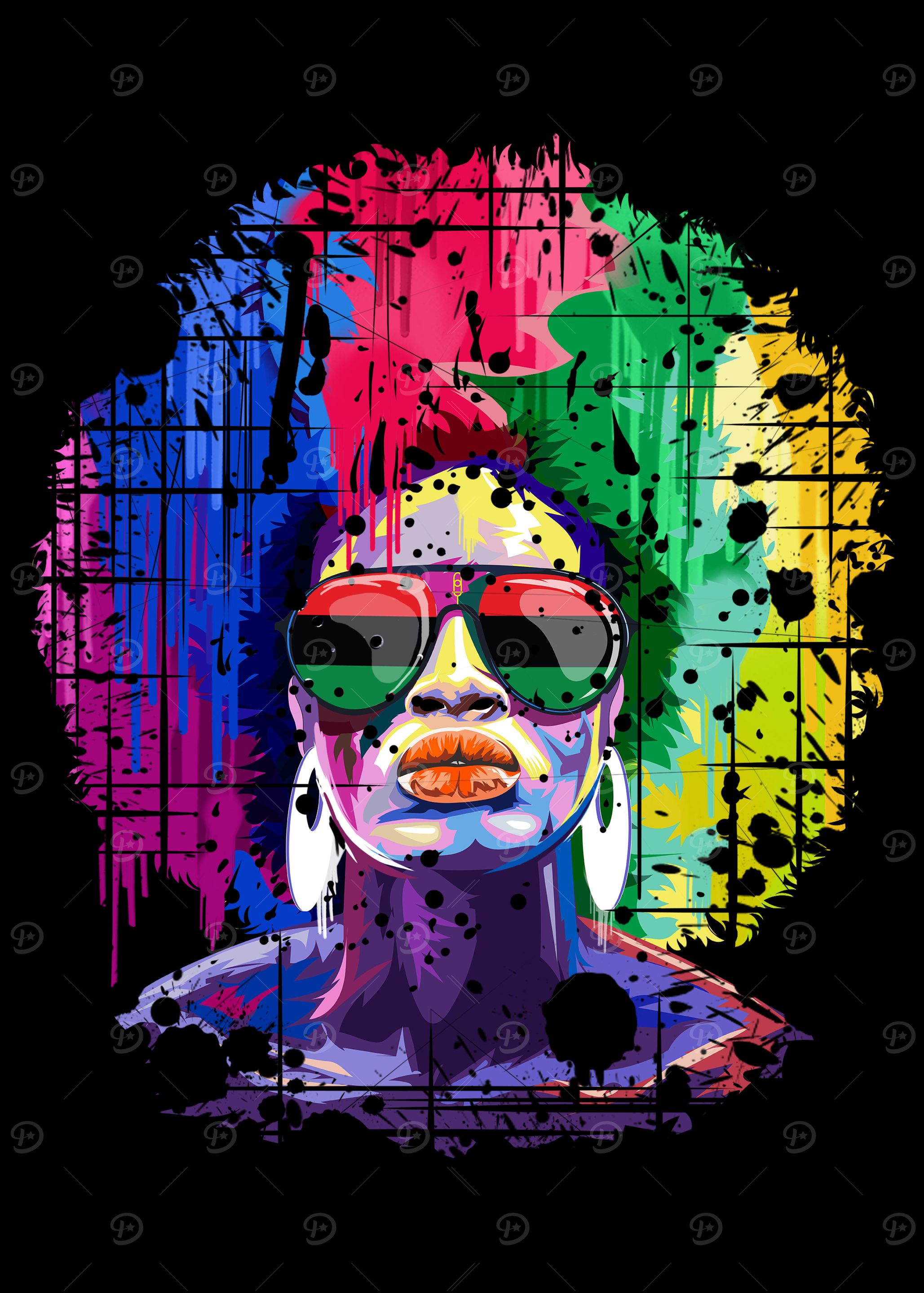 Afro Black Women Melanin