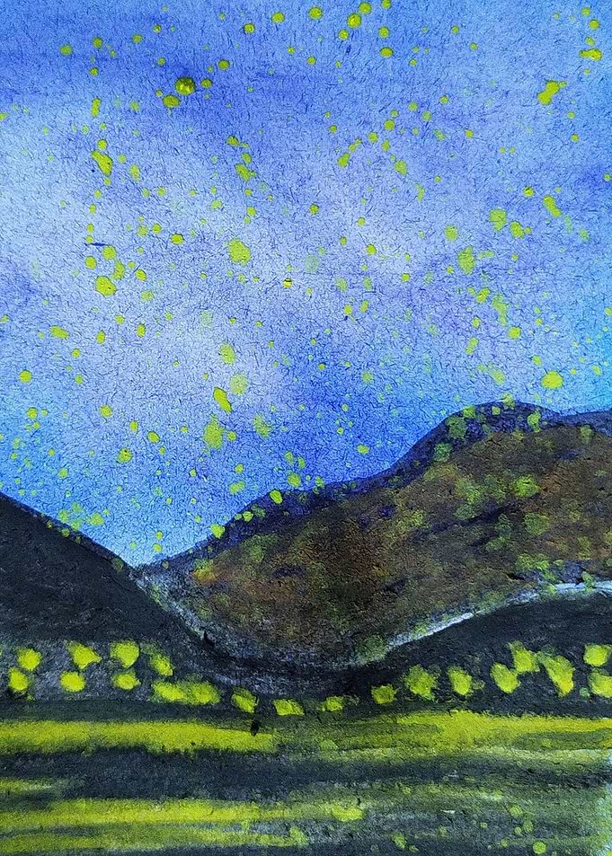 BLUE LANDSCAPE ART