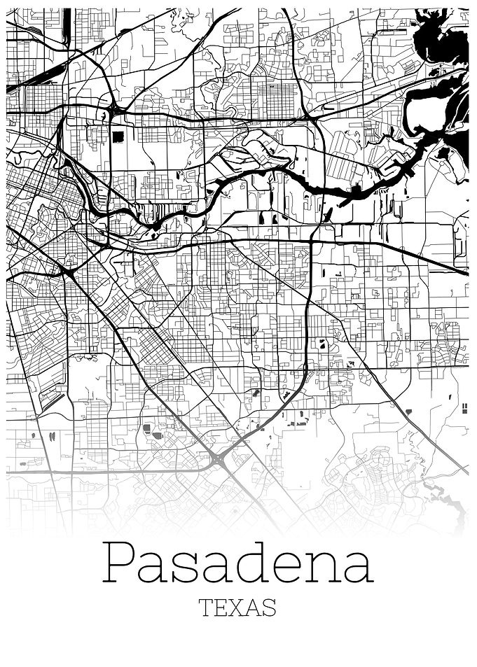 Pasadena Texas city map