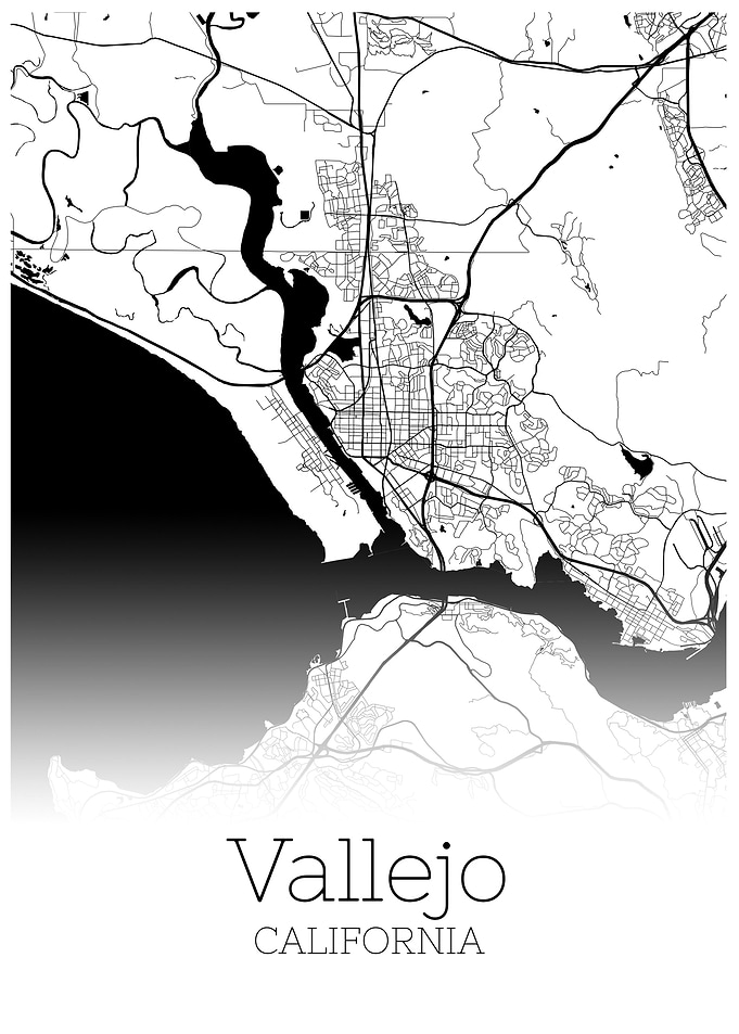 Vallejo Califronia map
