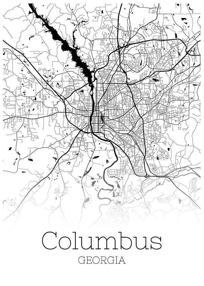 Columbus Georgia city map
