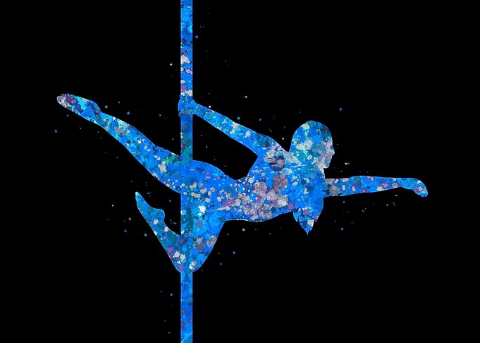 Pole dance woman