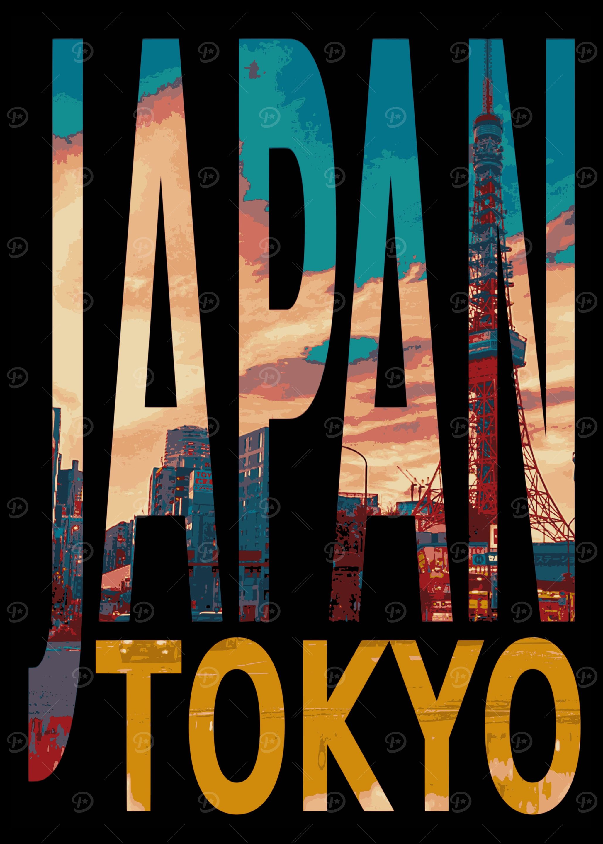 Japan Tokyo Tower Art