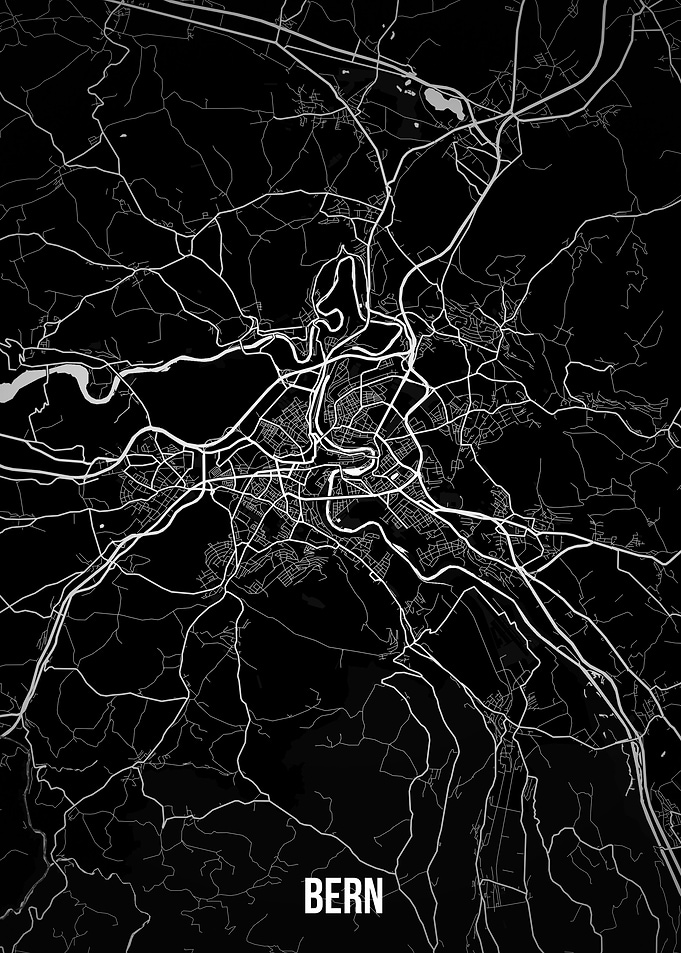 Bern dark map