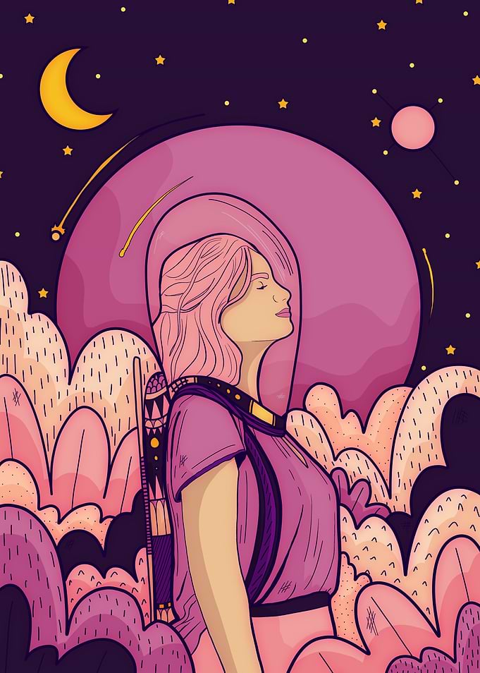 As she explored