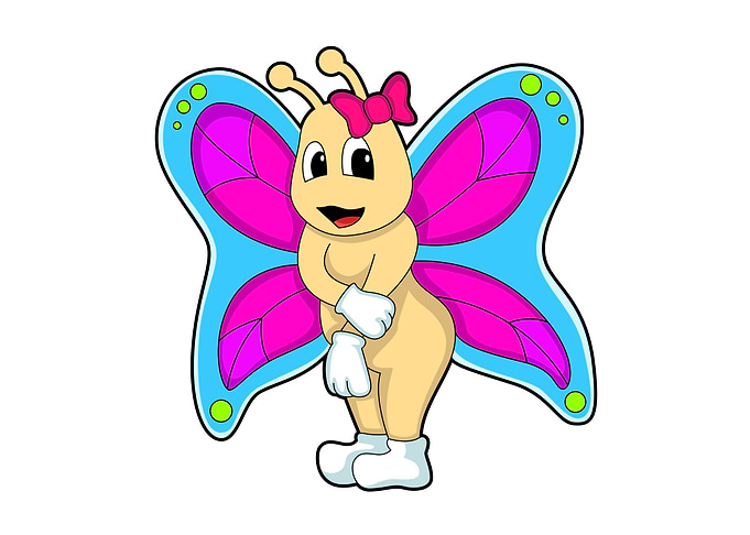 Butterfly Girl Ribbon