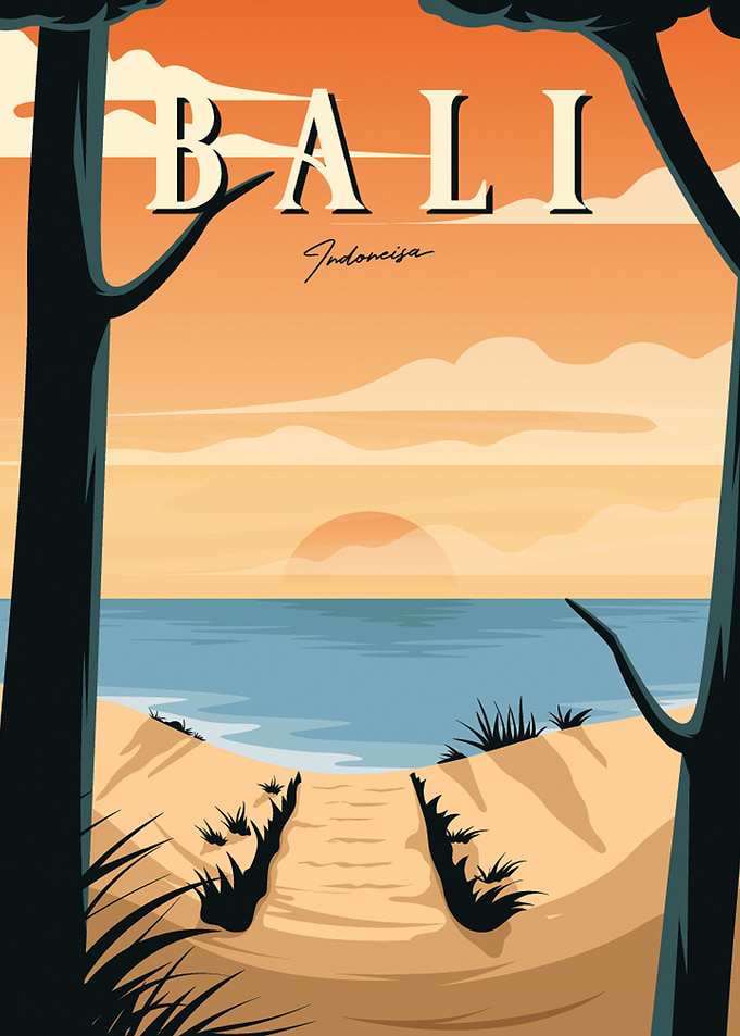 Bali Beach Sunset