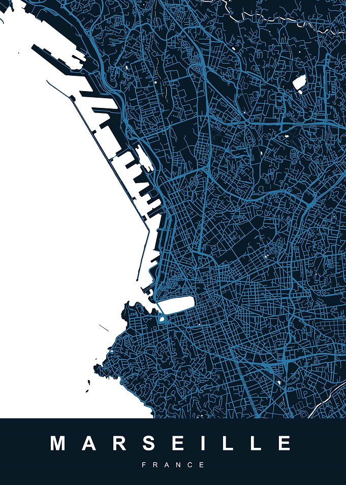 MARSEILLE City Map France
