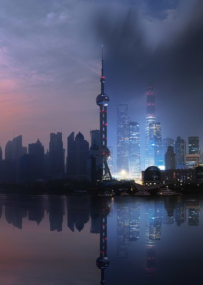 Shangai day and night