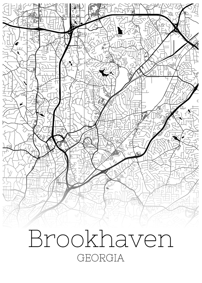 Brookaven Georgia city map