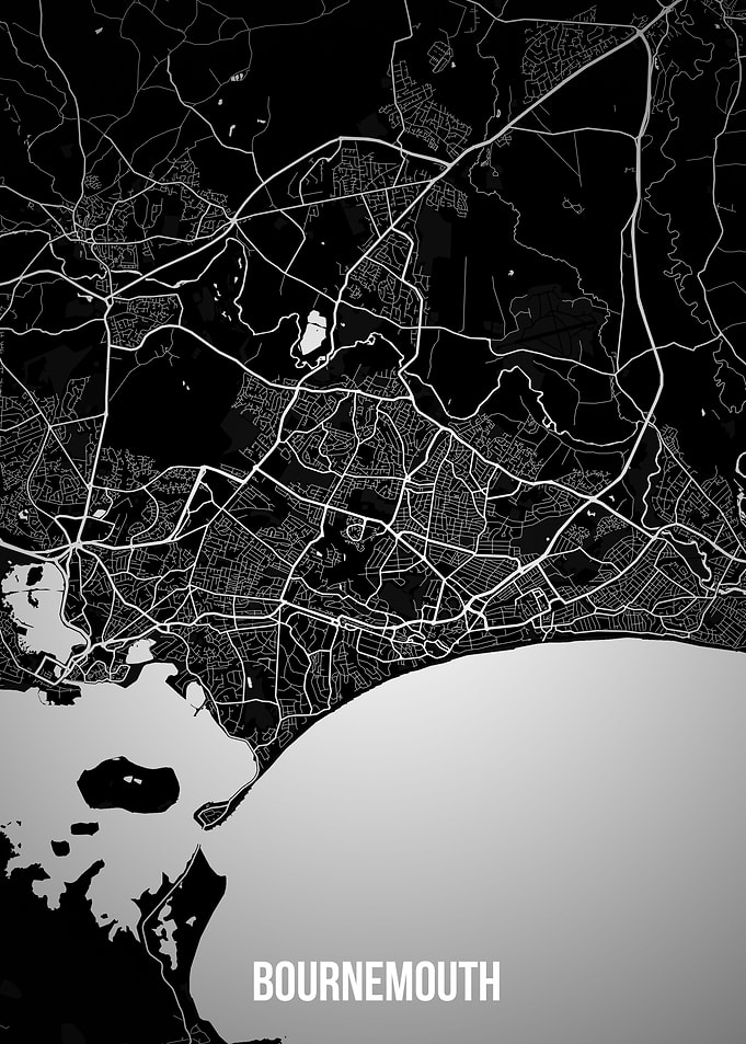 Bournemouth dark map