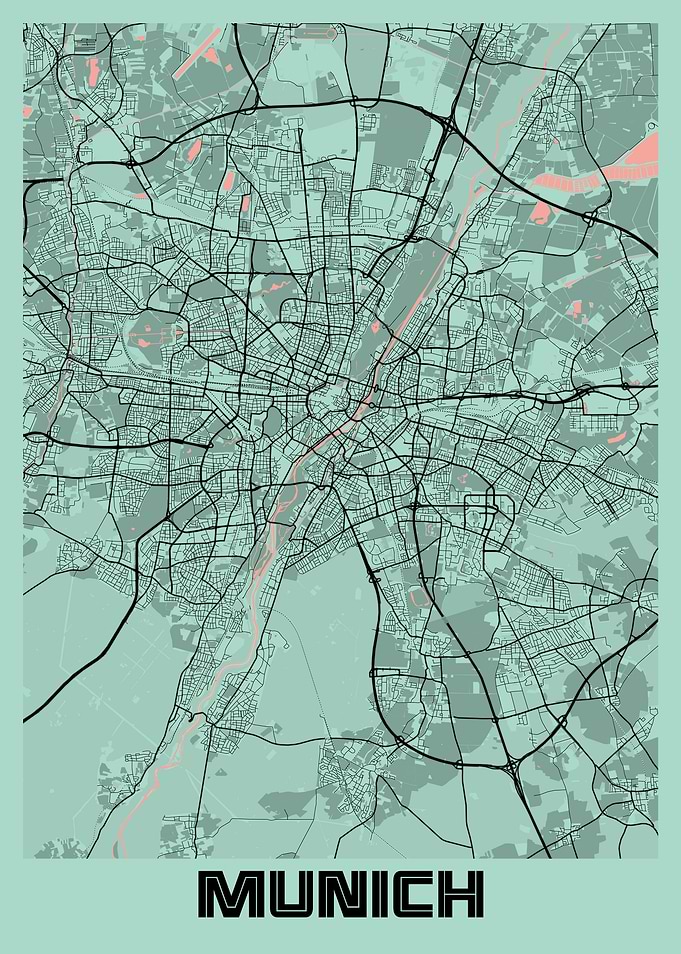Munich Peony City Map
