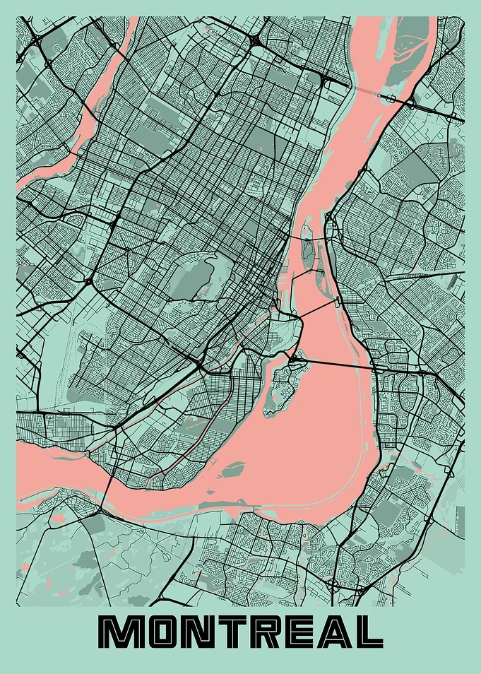 Montreal Peony City Map
