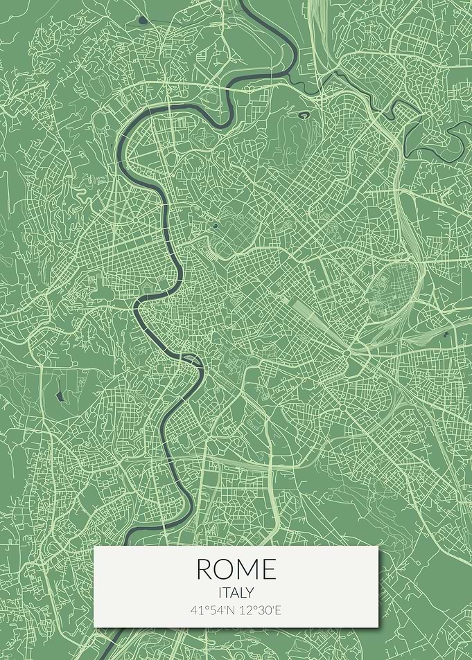 Rome Green Map
