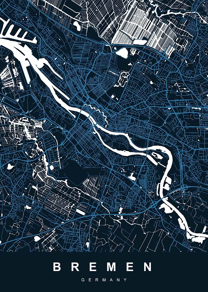 BREMEN City Map Germany