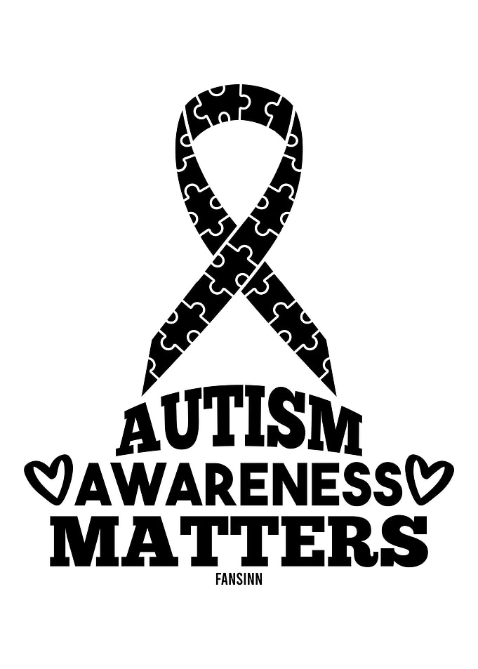 Autism ribbon heart Gift