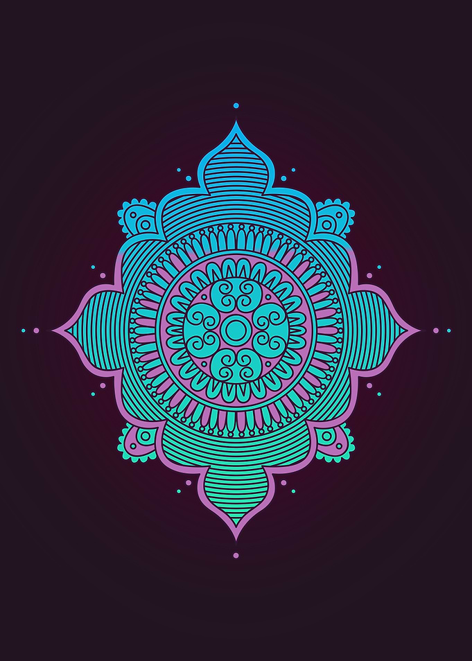 Blue Aesthetic Mandala