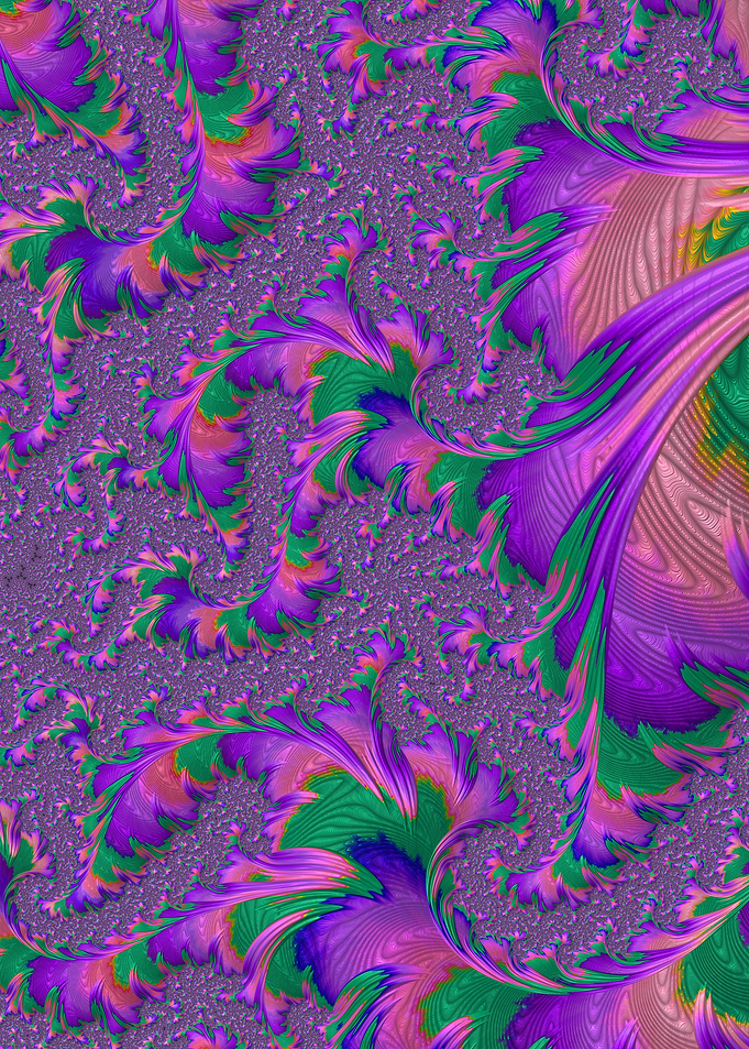 Vibrant Jewel Tone Fractal