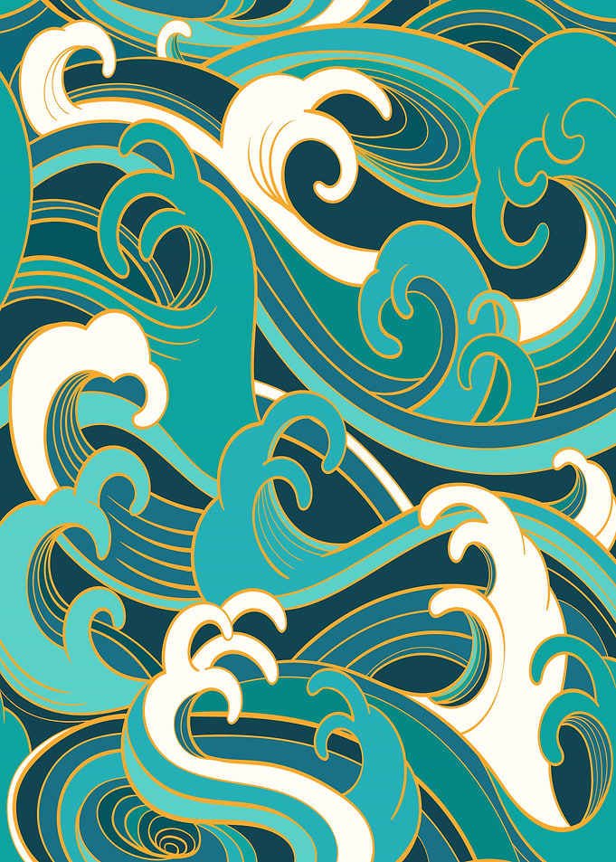 wave japan art